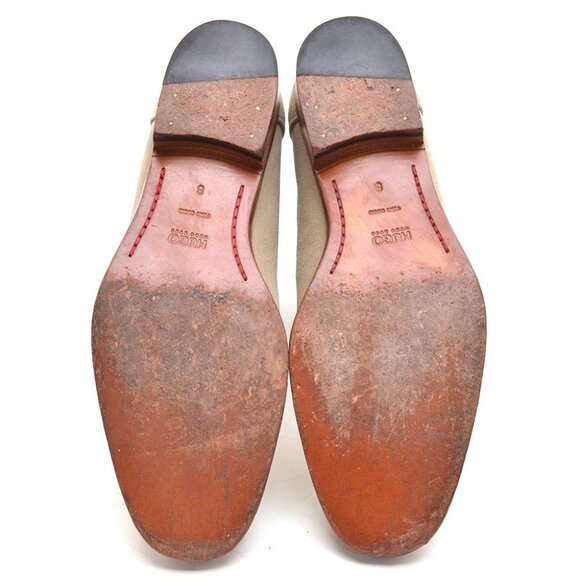 Men Hugo Boss Lisbon Beige Rock Star Chelsea Boots 9 M - Picture 6 of 8